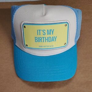 Blue and White Birthday Hat